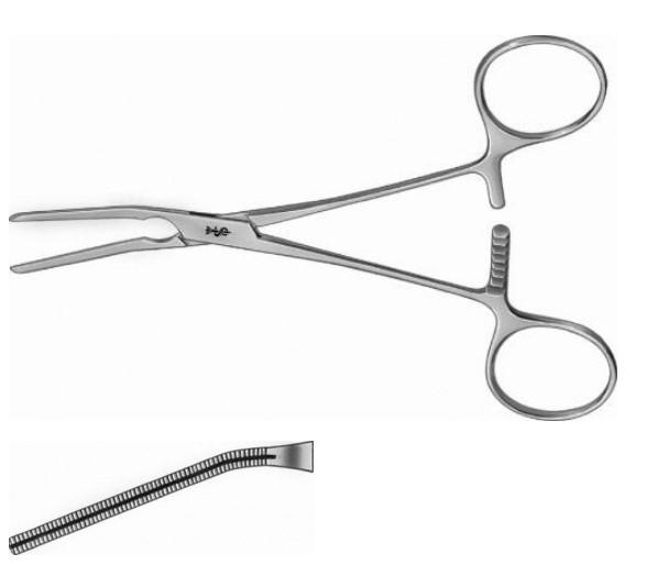 КУЛІ АТРАВМАТ. ЗАТИСКАЧ 140MM ВИГНУТ.